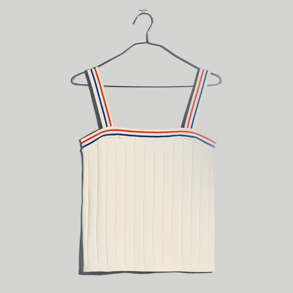 KULE Remy Sweater Tank In Cream - Picture 5 of 10